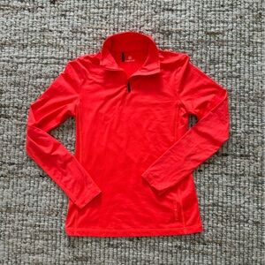 Bogner Fire + Ice Margo 2 Baselayer Half Zip, Size Small, Bright Orange/Red